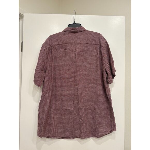 Old Navy Mens Burgundy Button Up  XL-Tall - Relaxed Fit - Picture 2 of 5